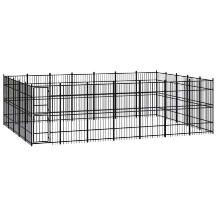 Outdoor Dog Kennel Steel 32.26 m² Kings Warehouse 