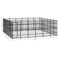 Outdoor Dog Kennel Steel 33.18 m² Kings Warehouse 
