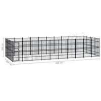 Outdoor Dog Kennel Steel 36.86 m² Kings Warehouse 