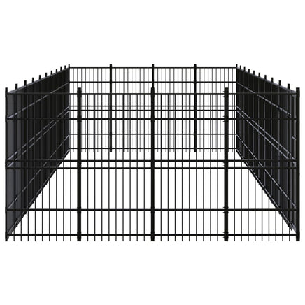 Outdoor Dog Kennel Steel 36.86 m² Kings Warehouse 