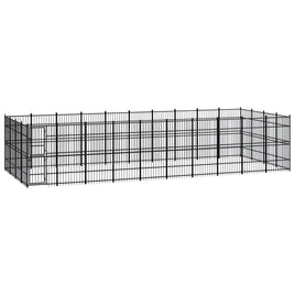 Outdoor Dog Kennel Steel 36.86 m² Kings Warehouse 