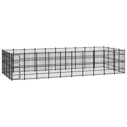 Outdoor Dog Kennel Steel 36.86 m² Kings Warehouse 