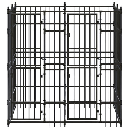 Outdoor Dog Kennel Steel 3.69 m² dog supplies Kings Warehouse 