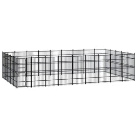 Outdoor Dog Kennel Steel 41.47 m² Kings Warehouse 