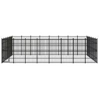 Outdoor Dog Kennel Steel 44.24 m² Kings Warehouse 