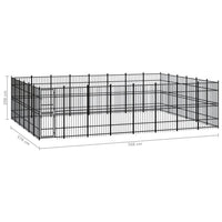 Outdoor Dog Kennel Steel 44.24 m² Kings Warehouse 