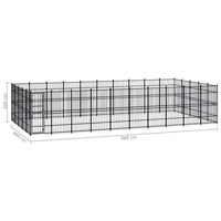 Outdoor Dog Kennel Steel 46.08 m² Kings Warehouse 