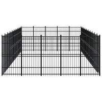 Outdoor Dog Kennel Steel 46.08 m² Kings Warehouse 