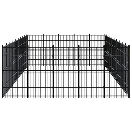 Outdoor Dog Kennel Steel 46.08 m² Kings Warehouse 
