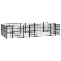Outdoor Dog Kennel Steel 46.08 m² Kings Warehouse 