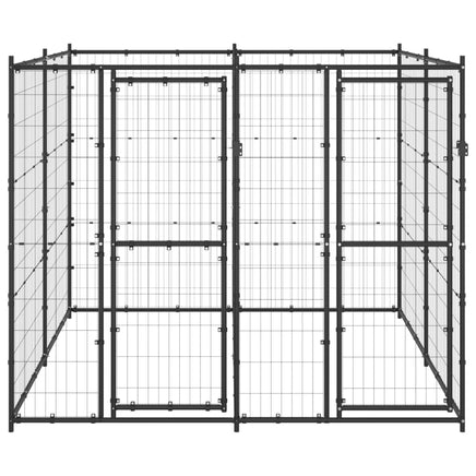 Outdoor Dog Kennel Steel 4.84 m² Kings Warehouse 