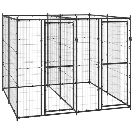 Outdoor Dog Kennel Steel 4.84 m² Kings Warehouse 
