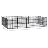 Outdoor Dog Kennel Steel 49.77 m² Kings Warehouse 