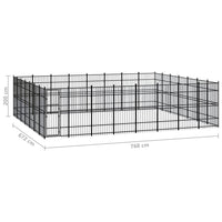 Outdoor Dog Kennel Steel 51.61 m² Kings Warehouse 