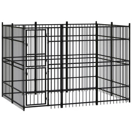 Outdoor Dog Kennel Steel 5.53 m² dog supplies Kings Warehouse 