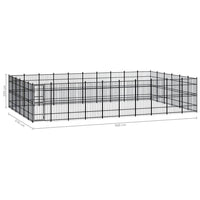 Outdoor Dog Kennel Steel 55.3 m² Kings Warehouse 
