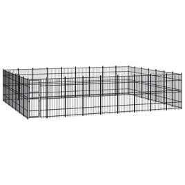 Outdoor Dog Kennel Steel 58.06 m² Kings Warehouse 