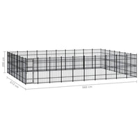 Outdoor Dog Kennel Steel 64.51 m² Kings Warehouse 