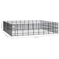 Outdoor Dog Kennel Steel 66.36 m² Kings Warehouse 