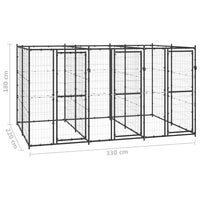 Outdoor Dog Kennel Steel 7.26 m² Kings Warehouse 