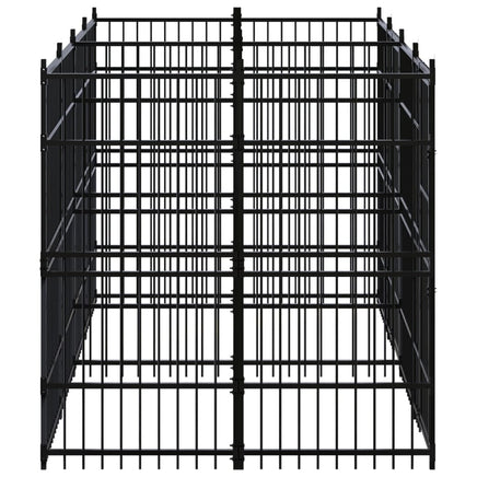 Outdoor Dog Kennel Steel 7.37 m² dog supplies Kings Warehouse 