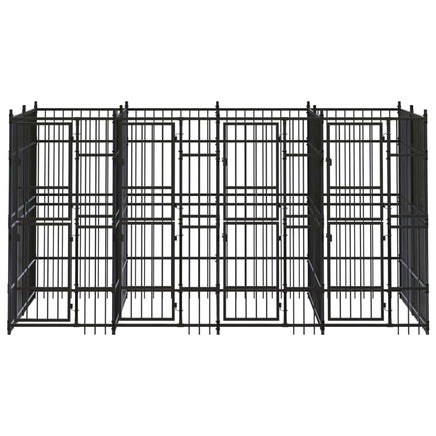 Outdoor Dog Kennel Steel 7.37 m² Kings Warehouse 