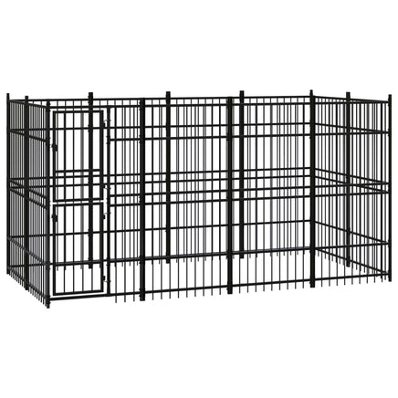 Outdoor Dog Kennel Steel 7.37 m² Kings Warehouse 