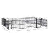 Outdoor Dog Kennel Steel 73.73 m² Kings Warehouse 