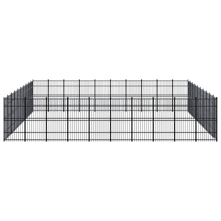 Outdoor Dog Kennel Steel 92.16 m² Kings Warehouse 