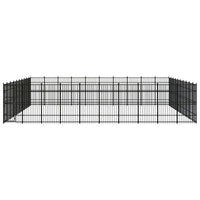 Outdoor Dog Kennel Steel 92.16 m² Kings Warehouse 