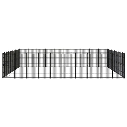Outdoor Dog Kennel Steel 92.16 m² Kings Warehouse 