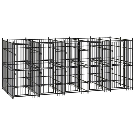 Outdoor Dog Kennel Steel 9.22 m² Kings Warehouse 