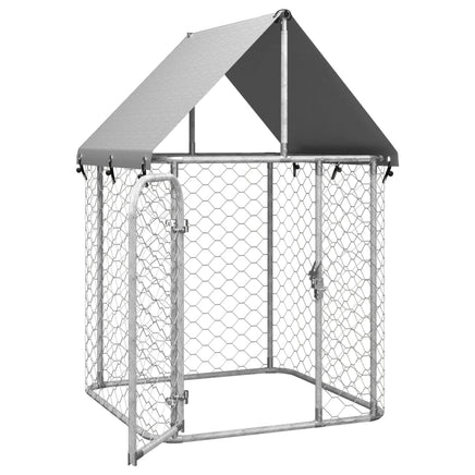Outdoor Dog Kennel with Roof 100x100x150 cm Kings Warehouse 