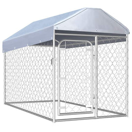 Outdoor Dog Kennel with Roof 200x100x125 cm Kings Warehouse 