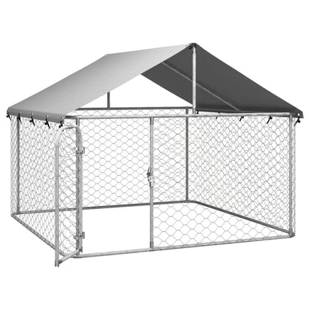 Outdoor Dog Kennel with Roof 200x200x150 cm Kings Warehouse 