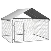 Outdoor Dog Kennel with Roof 200x200x150 cm Kings Warehouse 