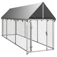 Outdoor Dog Kennel with Roof 400x100x150 cm Kings Warehouse 