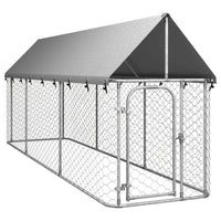 Outdoor Dog Kennel with Roof 400x100x150 cm Kings Warehouse 