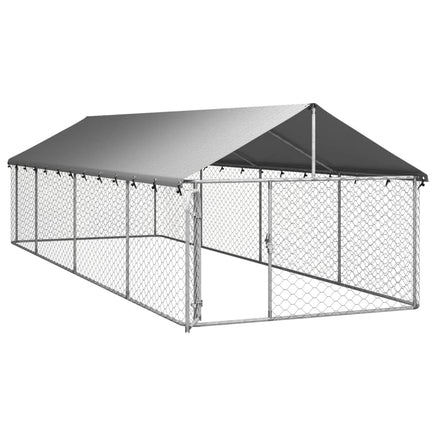 Outdoor Dog Kennel with Roof 600x200x150 cm Kings Warehouse 