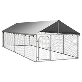 Outdoor Dog Kennel with Roof 600x200x150 cm Kings Warehouse 