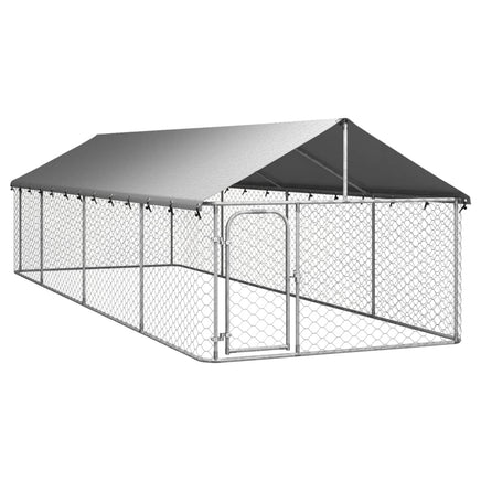 Outdoor Dog Kennel with Roof 600x200x150 cm Kings Warehouse 