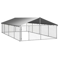 Outdoor Dog Kennel with Roof 600x300x150 cm Kings Warehouse 