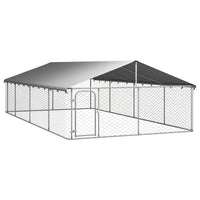 Outdoor Dog Kennel with Roof 600x300x150 cm Kings Warehouse 