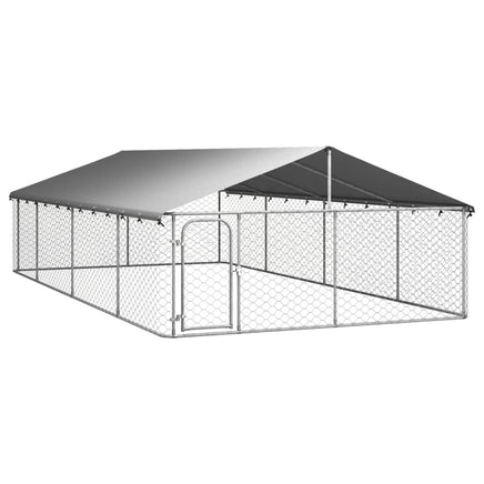 Outdoor Dog Kennel with Roof 600x300x150 cm Kings Warehouse 