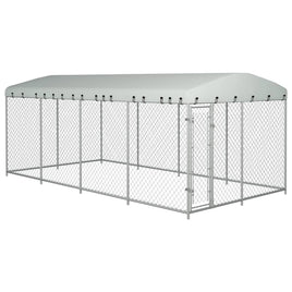 Outdoor Dog Kennel with Roof 8x4x2.3 m Kings Warehouse 