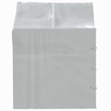 Outdoor Dog Kennel with Roof Silver 2x2x2.5 m Galvanised Steel Kings Warehouse 