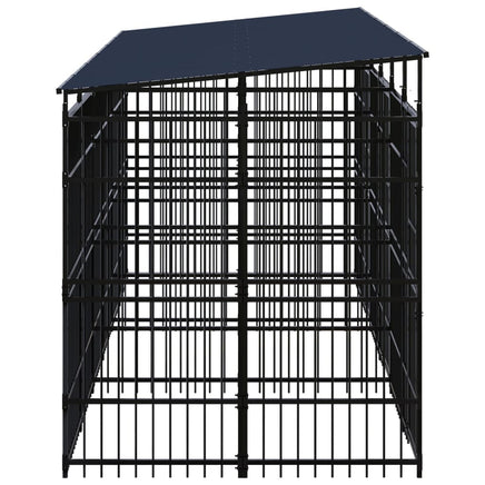 Outdoor Dog Kennel with Roof Steel 11.06 m² Kings Warehouse 
