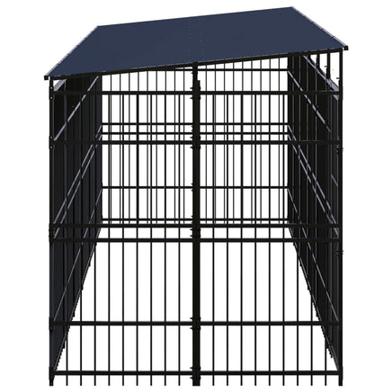 Outdoor Dog Kennel with Roof Steel 11.06 m² Kings Warehouse 