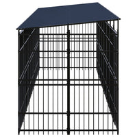 Outdoor Dog Kennel with Roof Steel 14.75 m² Kings Warehouse 