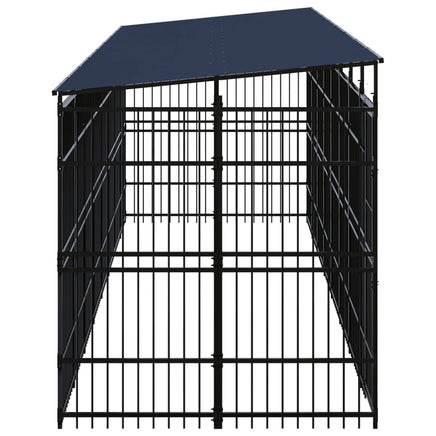 Outdoor Dog Kennel with Roof Steel 14.75 m² Kings Warehouse 